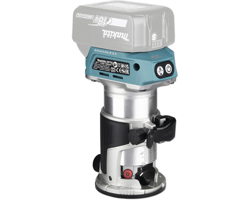 Affleureuse sans fil Makita DRT50 18 Volt avec moteur sans charbon et réglage de la profondeur