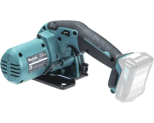 Scie circulaire sans fil Makita HS301D, 10,8 Volt, conception compacte pour des coupes précises.