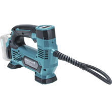 Compresseur sans fil Makita MP100D avec ecran numerique et tuyau flexible.