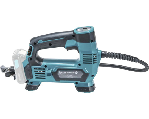 Compresseur sans fil Makita MP100D avec écran numérique et tuyau d'air
