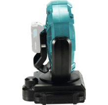 Makita Akku-Lüfter aus Kunststoff mit Lithium-Ionen-Akku, Seitenansicht.