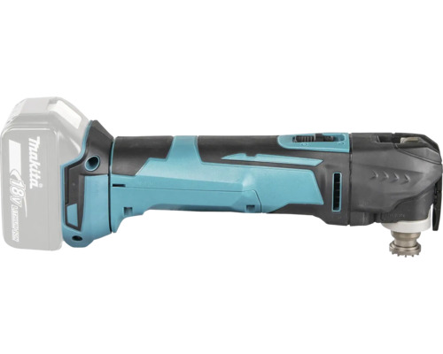 Makita Akku-Multitool 18 Volt in der Seitenansicht.