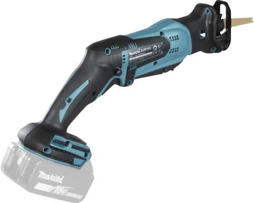 Scie sabre sans fil Makita DJR183 avec batterie lithium-ion 18 Volt et lame de scie.