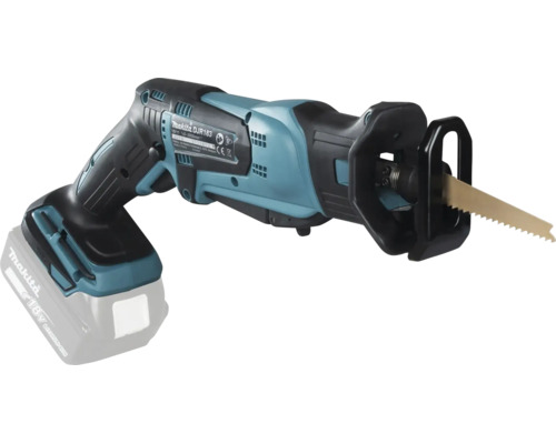 Scie récipro sans fil Makita DJR183 avec batterie 18 Volt et lame de scie.