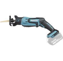 Scie récipro sans fil Makita 18 Volt avec lame et batterie lithium ion. Outil compact pour le travail du bois et le démontage.