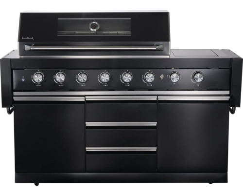 Cuisine de barbecue Buschbeck avec meuble bas et boutons de commande