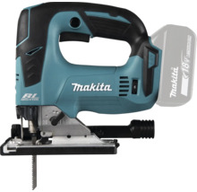 Scie sauteuse sans fil Makita 18V avec moteur sans balais et batterie.