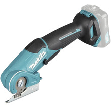 Makita Akku-Multischneider mit 12 Volt Lithium-Ionen Akku und Rundklinge für Karton und Teppich.