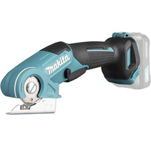 Makita kabelloser Multischneider mit Makita Logo, ergonomischem Griff und kreisförmiger Klinge.