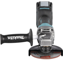 Meuleuse d'angle sans fil Makita avec poignée latérale, capot de protection et disque à tronçonner