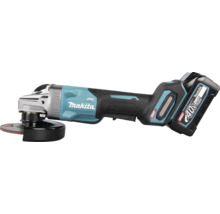 Meuleuse d'angle sans fil Makita avec moteur sans balais et batterie lithium-ion 40 Volt de la série XGT.