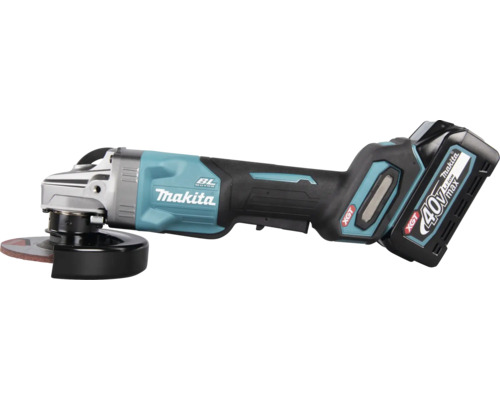 Meuleuse d'angle sans fil Makita avec moteur sans balais et batterie lithium-ion 40 Volt de la série XGT.
