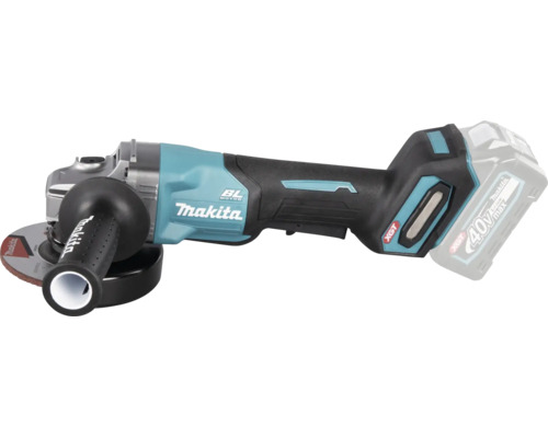 Meuleuse d angle sans fil Makita 40 Volt max XGT avec moteur sans balais et poignee laterale.