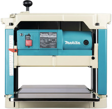 Makita Dickenhobel 2012NB mit einer Hobelbreite von 304 Millimetern und Ein- und Ausschalter.