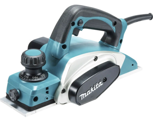Makita Elektrohobel mit Tiefeneinstellungsknopf und Netzkabel.