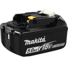 Batterie Makita 18 Volts Lithium-Ion avec une capacité de 5,0 Ampères-heures