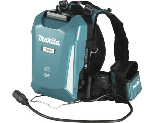 Batterie dorsale Makita 1200 wattheures pour machines 36 volts et 40 volts max avec harnais d epaule