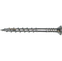 Holzschraube mit Senkkopf und Teilgewinde aus Metall.