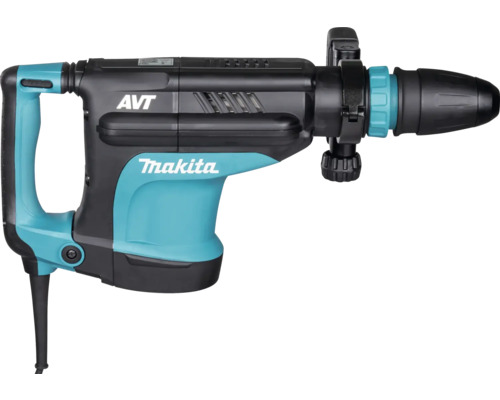 Makita Abbruchhammer in Türkis und Schwarz mit Anti-Vibrationstechnologie, D-Griff und verstellbarem Zusatzhandgriff.