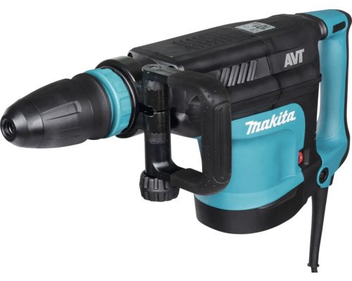 Makita Abbruchhammer mit Anti-Vibrations-Technologie, SDS-Max Werkzeugaufnahme, D-Handgriff und Netzkabel.