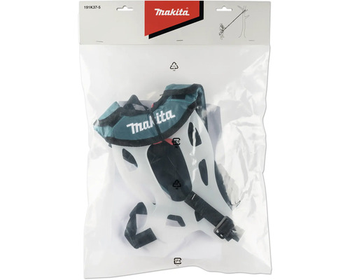 Sangle de transport Makita pour outils électriques, modèle 191K37-5, dans un emballage plastique transparent avec Makita Logo.