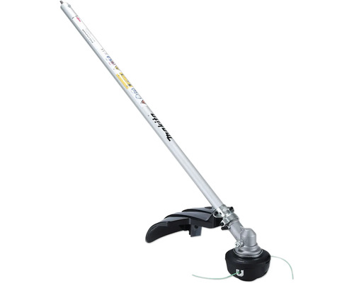Embout de débroussailleuse Makita pour outil multifonction avec bobine de fil, carter de protection et Logo Makita.