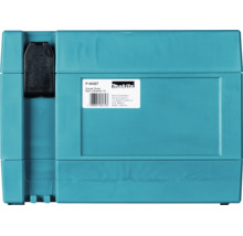 Makita Makpac Schubladenelement Größe 3 mit 12 Schubladen, Seitenansicht mit schwarzem Verschluss und Makita Logo.