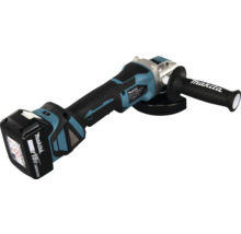 Makita Akku-Winkelschleifer 18 Volt mit Zusatzhandgriff und Schutzhaube.