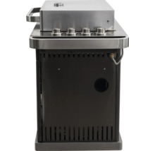Grill à gaz avec quatre brûleurs et armoire basse