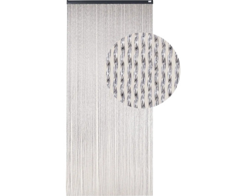 Dekorative Fadengardine mit Detailansicht