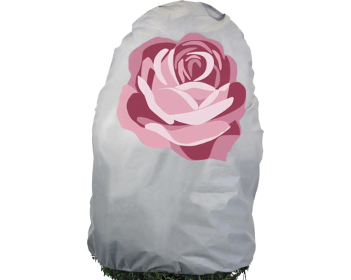 Housse de protection hivernale pour plantes avec motif de rose en non-tissé