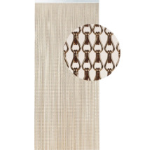 Metallkettenvorhang mit Detailaufnahme