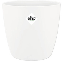 Pot de fleurs blanc avec logo Elho