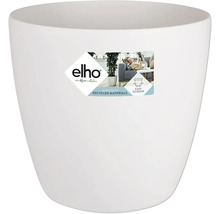 Pot de fleurs blanc en plastique