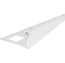Profilé d'angle en plastique avec évidements