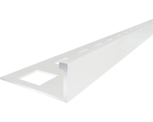 Profilé d'angle en plastique avec trous
