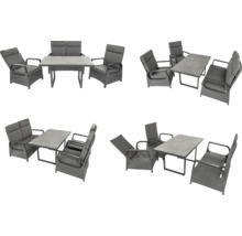 Ensemble de meubles de jardin avec table, banc et chaises