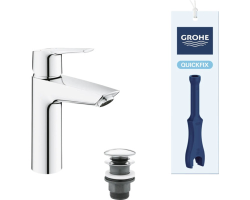 Grohe Start Einhand-Waschtischbatterie mit Zugstangen-Ablaufgarnitur und QuickFix