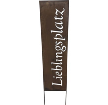 Panneau décoratif avec l'inscription Lieblingsplatz