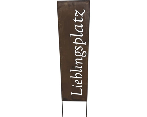 Panneau décoratif avec l'inscription Lieblingsplatz