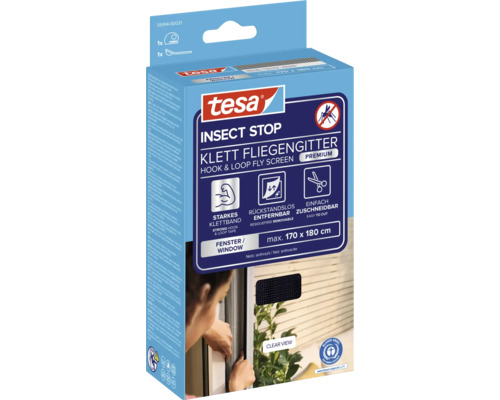 Moustiquaire à scratch Tesa Insect Stop pour fenêtres jusqu'à 170 x 180 cm maximum