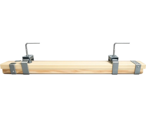 Valet d'établi en bois avec serre-joints en métal