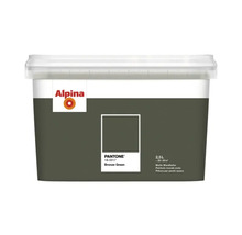 Peinture murale mate Alpina Pantone 18-0317 Bronze Green, 2,5 litres.