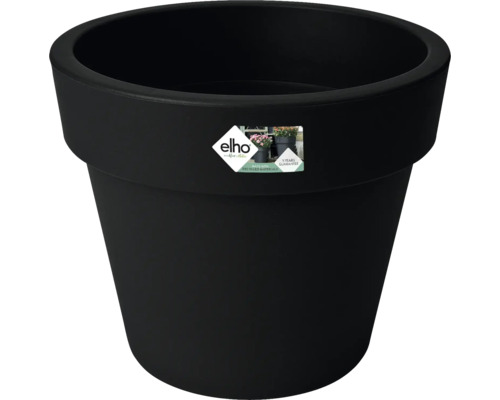 Pot de fleurs Elho Green Basics plastique Ø 23 cm h 19 cm noir vif Pot de fleurs rond en plastique noir elho, fabriqué à partir de matériaux recyclés avec 5 ans de garantie.
