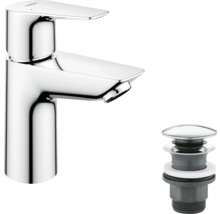 Grohe verchromte Einhand-Waschtischbatterie mit Ablaufgarnitur.