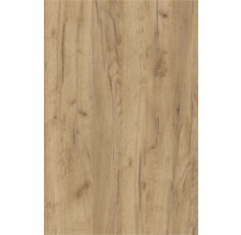 Décor bois aspect chêne avec veinures naturelles et nœuds.