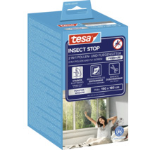 tesa Logo. tesa Insect Stop Premium 2-in-1 Pollen- und Fliegengitter für Fenster bis 150 mal 180 Zentimeter. Blauer Engel Umweltsiegel.