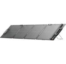 Panneau solaire portable EcoFlow avec quatre segments pliables et support intégré.