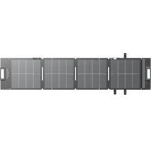 Panneau solaire portable pliable EcoFlow Light de 110 Watt avec quatre segments et poignées de transport.