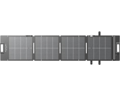 Panneau solaire portable pliable EcoFlow Light de 110 Watt avec quatre segments et poignées de transport.
